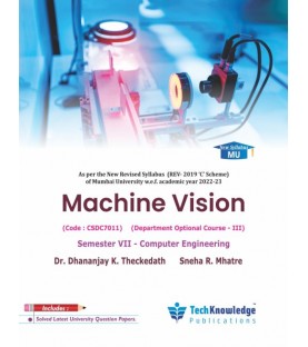 Machine Vision Sem 7 Computer Engineering Techknowledge Publication | Mumbai University